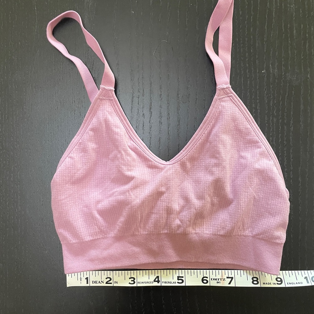 BOMBAS Women's Lilac Purple Pink Seamless Scoop Bralette XS/S